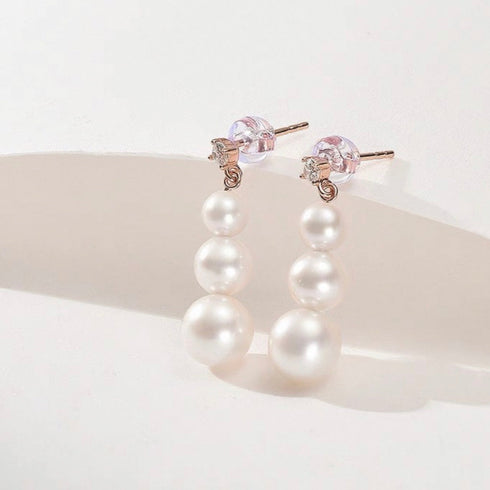 Luminous Drop Pearl Earrings